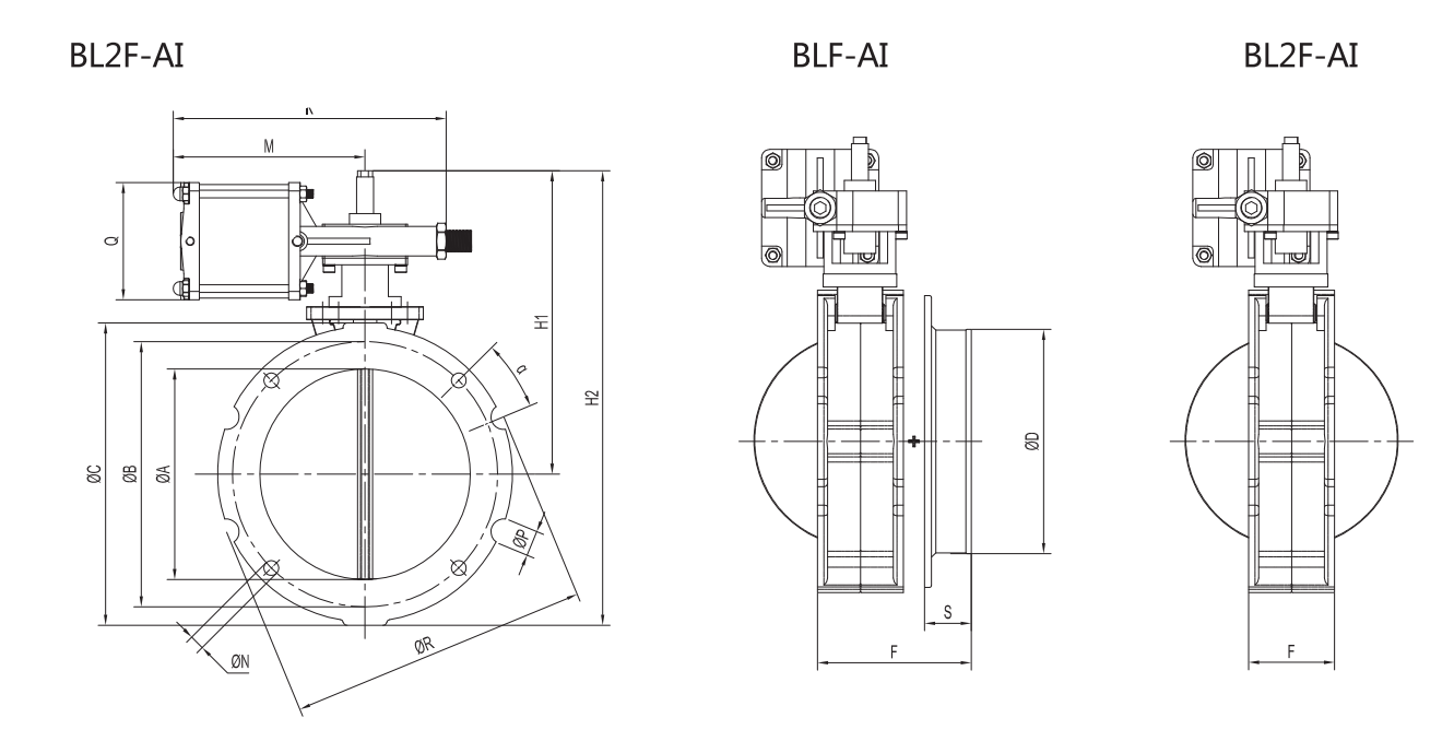氣動粉體(水泥)蝶閥 氣動粉體(水泥)蝶閥